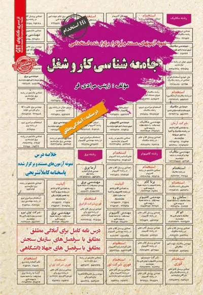 نمونه آزمون های استخدامی جامعه شناسی کار و شغل